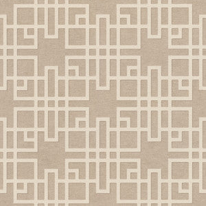 Mana Beige Trellis Wallpaper by Advantage