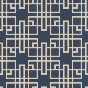Mana Navy Trellis Wallpaper by Advantage