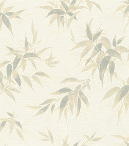 Minori White Leaves Wallpaper by Advantage