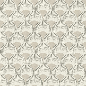 Akemi Grey Fan Ogee Wallpaper by Advantage