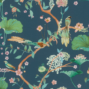 Asa Blue Whimsical Trail Wallpaper by Advantage