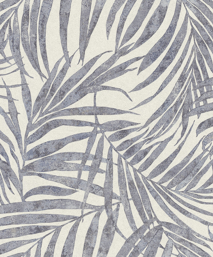 Anzu Slate Frond Wallpaper by Advantage Windsong Covers about 57.5 square feet 20.9-in by 33-ft long roll Unpasted 12.5 - Fabric Carolina -