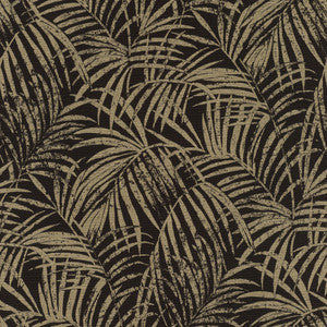 Yumi Black Palm Leaf Wallpaper by Advantage