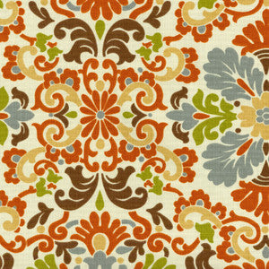Folk Damask Terracotta 403762 by PKL Studio Fabric