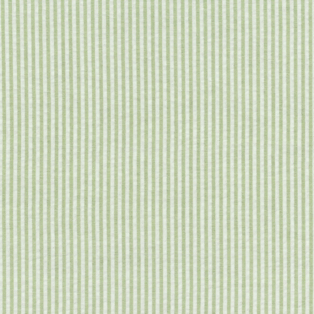 Pucker Up Stripe Sage 404027 by PKL Studio Fabric PKL STUDIO JUNE '14 100% Cotton PORTUGAL Wyzenbeek 21,000 Horizontal: 0.25" and Vertical: 0.00" 56" - Fabric Carolina -