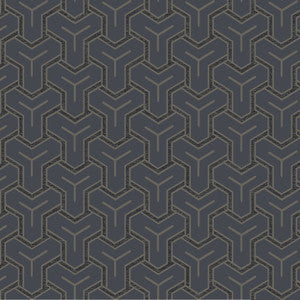 Gautier Blue Tessellate Wallpaper by Advantage