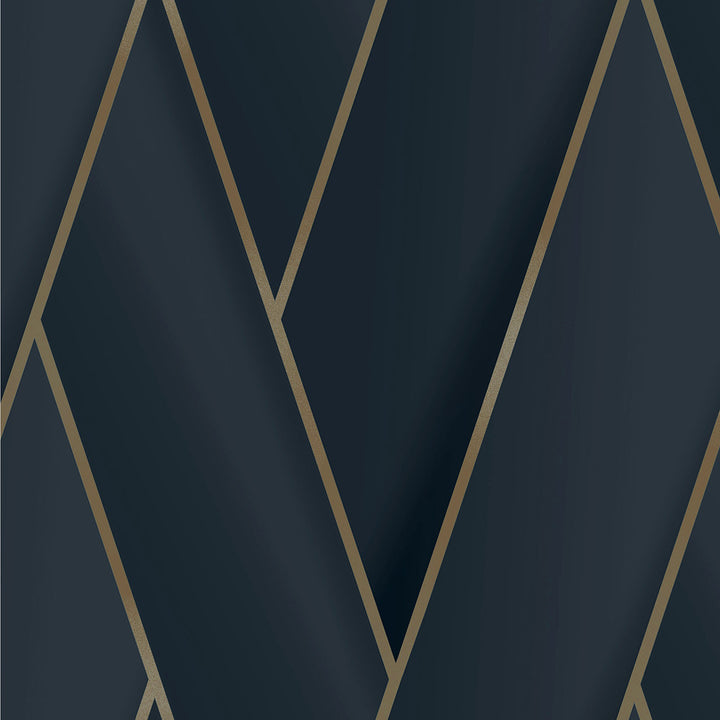 Manfred Navy Modern Herringbone Wallpaper by Advantage Passport Covers about 57.5 square feet 20.9-in by 33-ft long roll Unpasted 12.6 - Fabric Carolina -