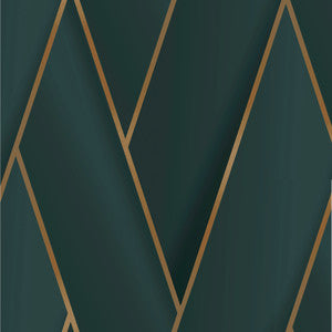 Manfred Teal Modern Herringbone Wallpaper by Advantage