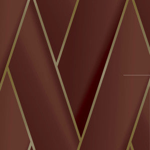 Manfred Ruby Modern Herringbone Wallpaper by Advantage