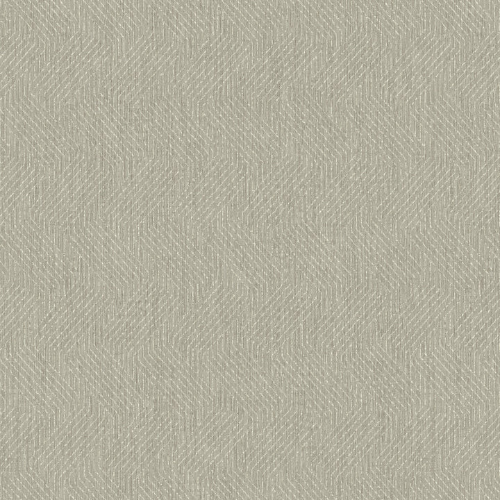 Elbert Taupe Zig Zag Wallpaper by Advantage Passport Covers about 57.5 square feet 20.9-in by 33-ft long roll Unpasted 25.2 - Fabric Carolina -