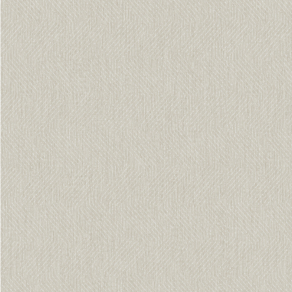 Elbert Cream Zig Zag Wallpaper by Advantage Passport Covers about 57.5 square feet 20.9-in by 33-ft long roll Unpasted 25.2 - Fabric Carolina -