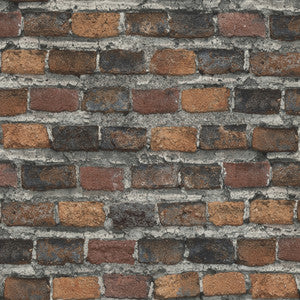 Lennox Rust Brick Wallpaper by Advantage