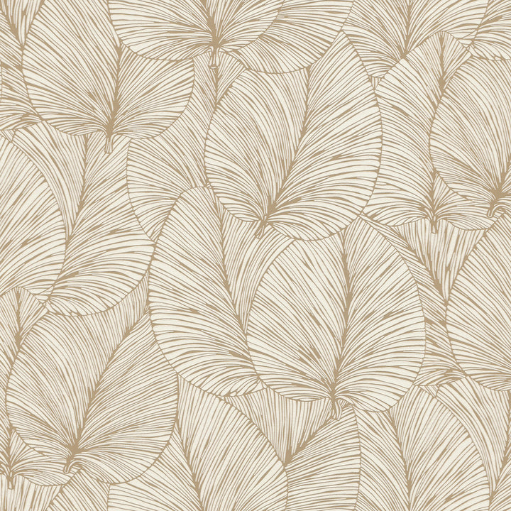 Eilian Gold Palm Wallpaper by Advantage Passport Covers about 57.5 square feet 20.9-in by 33-ft long roll Unpasted 12.6 - Fabric Carolina -