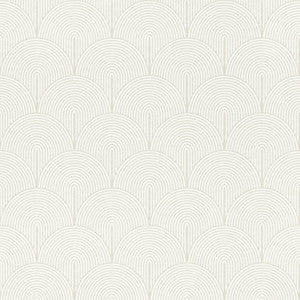 Oxxon White Déco Arches Wallpaper by Advantage
