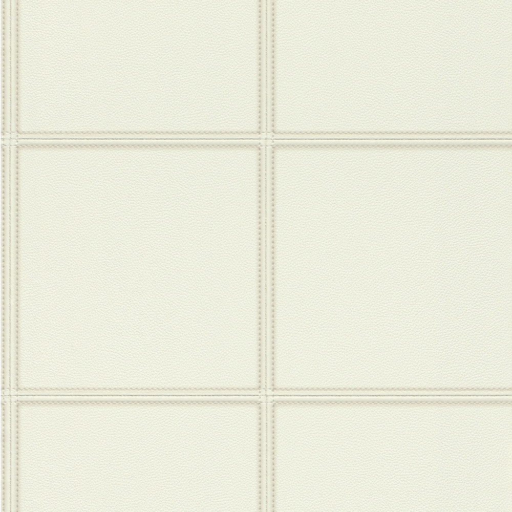 Avenue Cream Leather Wallpaper by Advantage Passport Covers about 57.5 square feet 20.9-in by 33-ft long roll Unpasted 10.4 - Fabric Carolina -