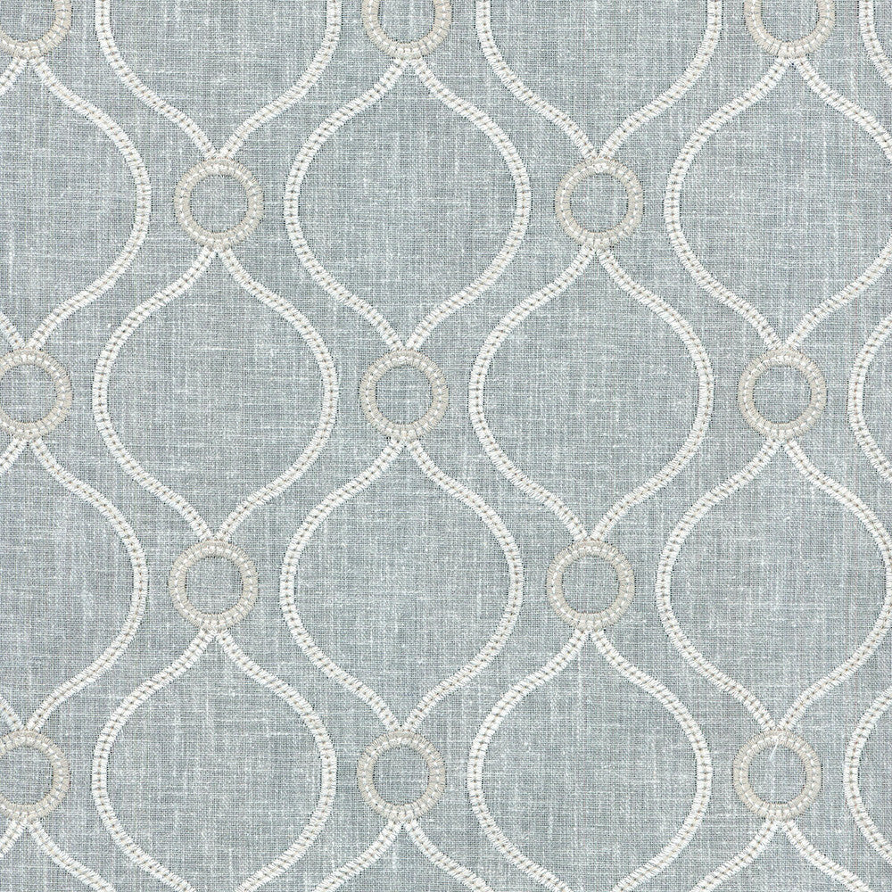 Curveball Emb Sterling 404154 by PKL Studio Fabric - 70%Poly 30%Cotton base, 100% Poly embroidery India 7000 Horizontal: 4.5 and Vertical: 4.5 58" BASE - Fabric Carolina -