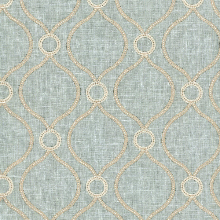 Curveball Emb Seaglass-Rb21 404155 by PKL Studio Fabric - 70% Polyester 30% Cotton Embroid:100% Polyester INDIA 51000 Horizontal: 4.625 and Vertical: 4 58 - Fabric Carolina -