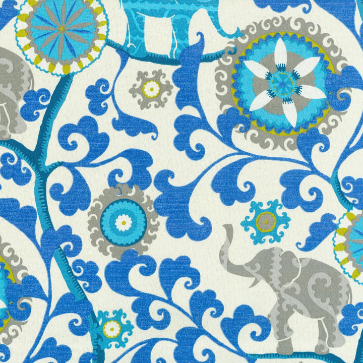 Menagerie Sapphire 404271 by PKL Studio Outdoor Fabric - 100% Spun Polyester USA 51000 Horizontal: 13.5 and Vertical: 18 54 - Fabric Carolina -