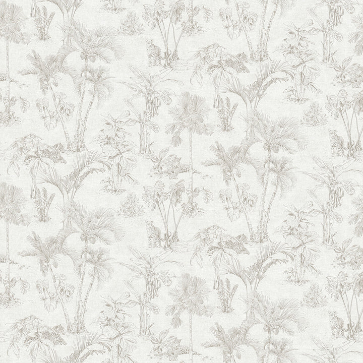 Zapata Off White Trees Wallpaper by Advantage Cuba Covers about 57.5 square feet 20.9-in by 33-ft long roll Unpasted 0 - Fabric Carolina -