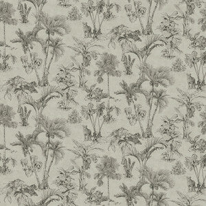Zapata Black Tropical Jungle Wallpaper by Advantage