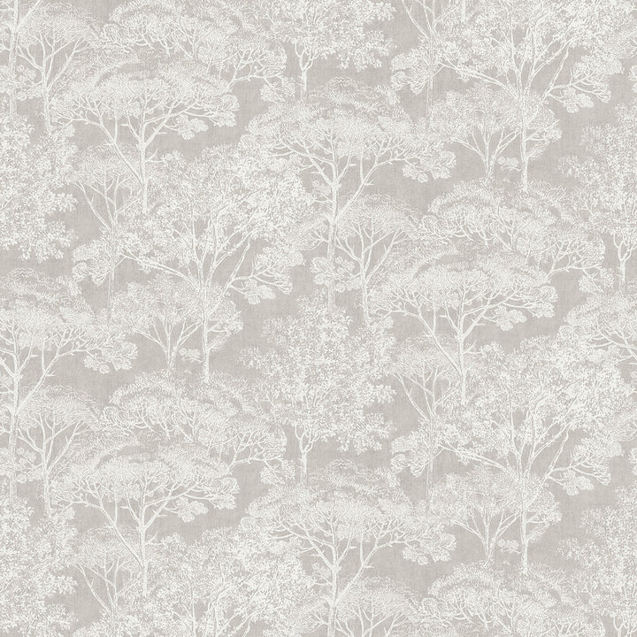 Teatro Grey Trees Wallpaper by Advantage Cuba Covers about 57.5 square feet 20.9-in by 33-ft long roll Unpasted 25.2 - Fabric Carolina -