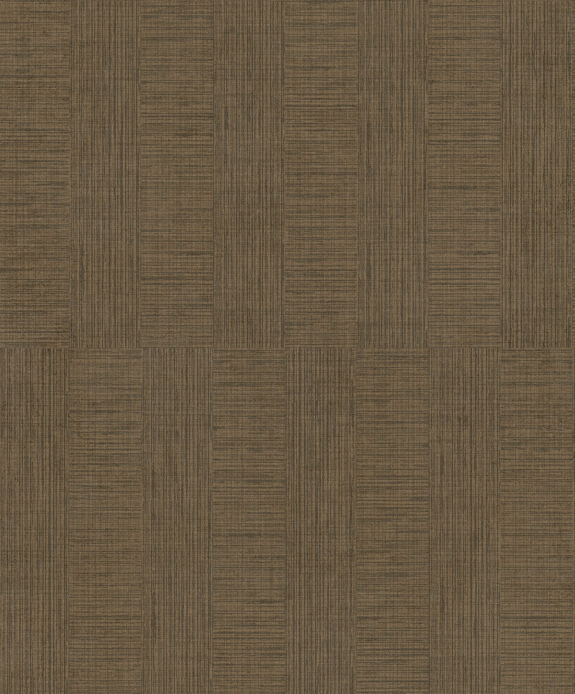 Eldorado Brown Geometric Wallpaper by Advantage Cuba Covers about 57.5 square feet 20.9-in by 33-ft long roll Unpasted 25.2 - Fabric Carolina -