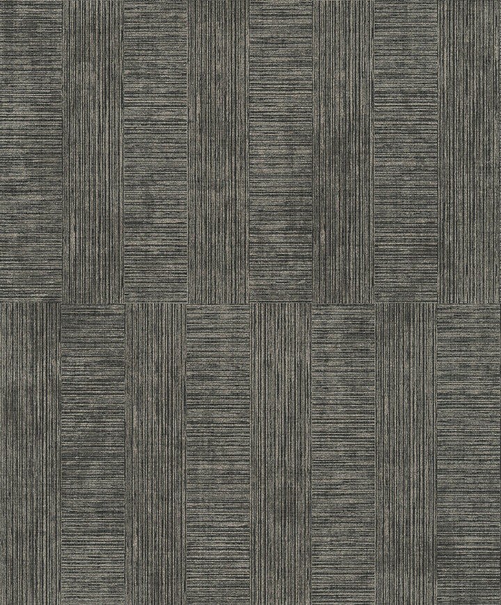 Eldorado Black Geometric Wallpaper by Advantage Cuba Covers about 57.5 square feet 20.9-in by 33-ft long roll Unpasted 25.2 - Fabric Carolina -
