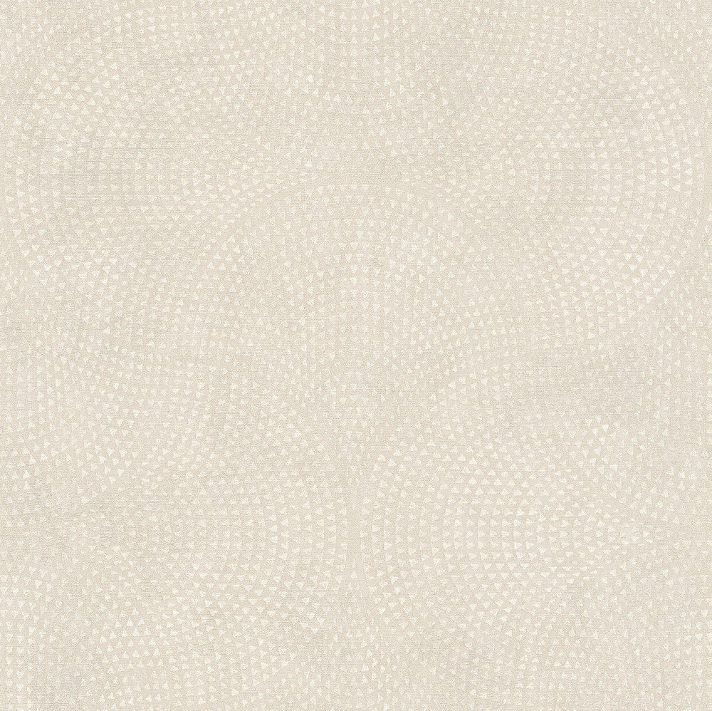 Bel Air Cream Fan Wallpaper by Advantage Cuba Covers about 57.5 square feet 20.9-in by 33-ft long roll Unpasted 20.9 - Fabric Carolina -