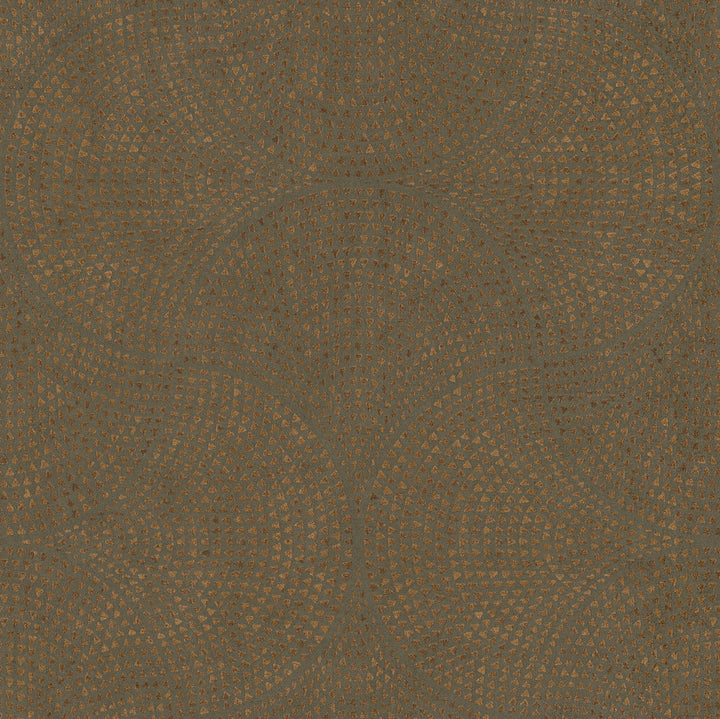 Bel Air Copper Fan Wallpaper by Advantage Cuba Covers about 57.5 square feet 20.9-in by 33-ft long roll Unpasted 20.9 - Fabric Carolina -