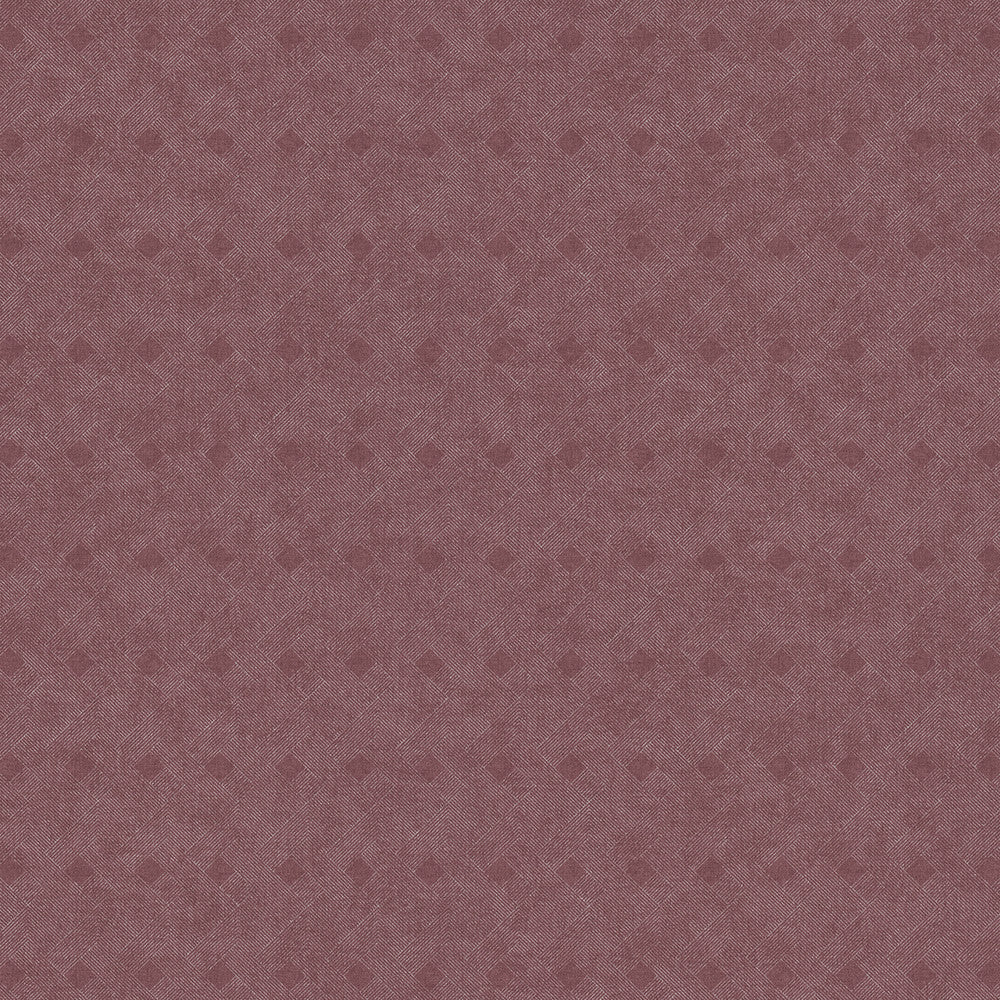 Peugot Merlot Geometric Wallpaper by Advantage Cuba Covers about 57.5 square feet 20.9-in by 33-ft long roll Unpasted 0 - Fabric Carolina -
