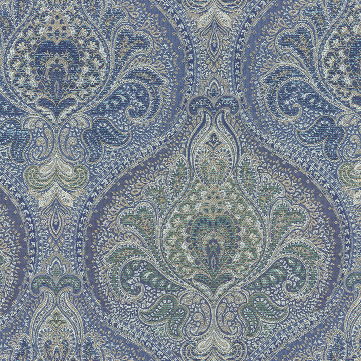Worldly Ways Lapis 404401 by PKL Studio Fabric PKL STUDIO DEC'15 70% Polyester 25% Cotton 5% Rayon INDIA Wyzenbeek 51,000 Horizontal: 13.50" and Vertical: 15.50" 54" - Fabric Carolina -