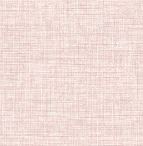 Tuckernuck Pink Linen Wallpaper by A-Street Prints