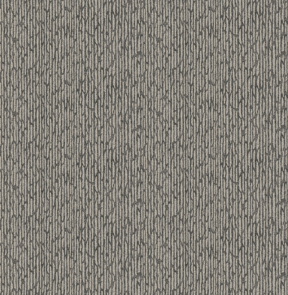 Mackintosh Charcoal Textural Wallpaper by A-Street Prints Aura Covers about 56.4 square feet 20.5-in by 33-ft long roll Unpasted 20.9 - Fabric Carolina -