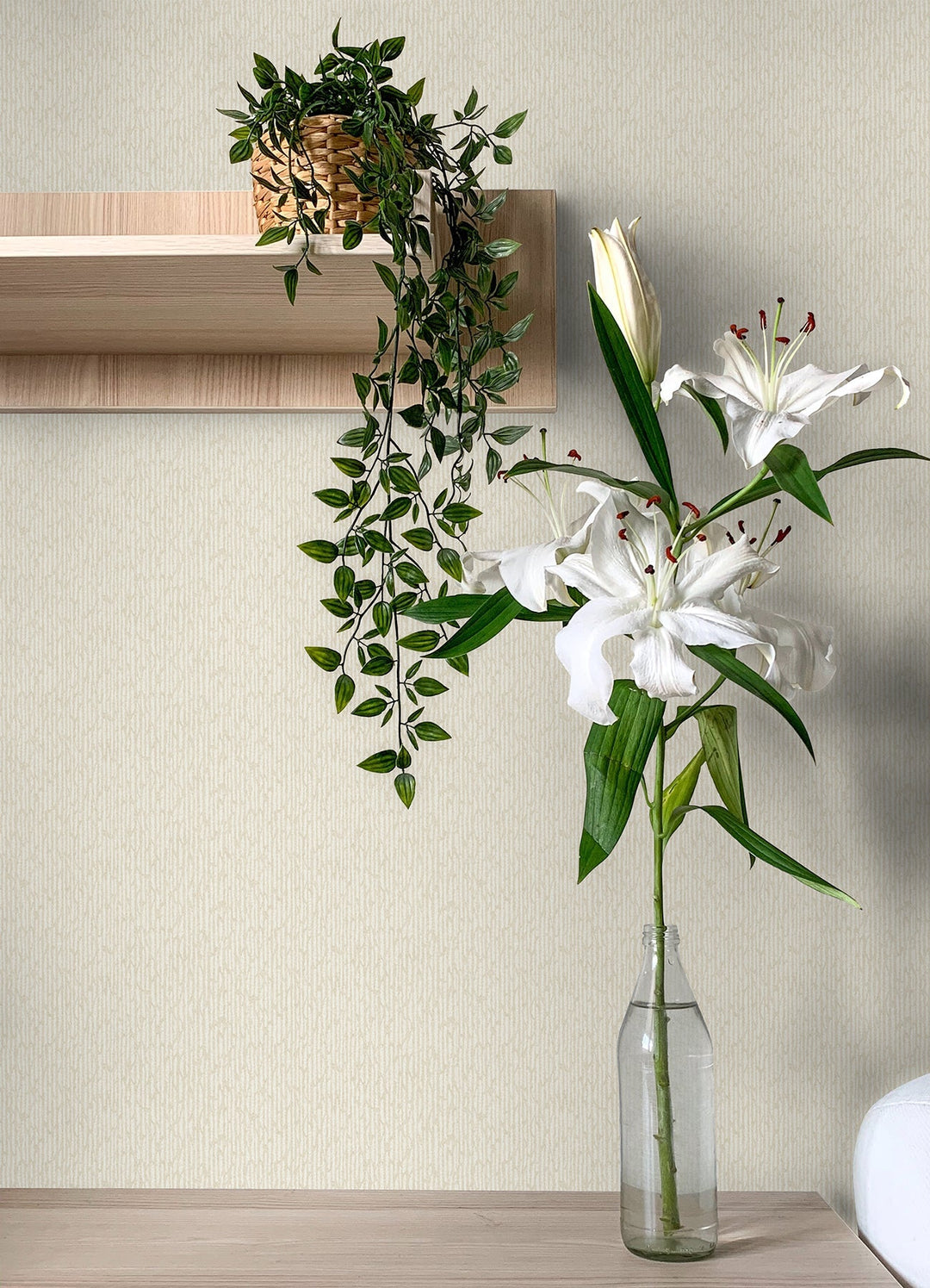 Mackintosh Cream Textural Wallpaper by A-Street Prints Designer
