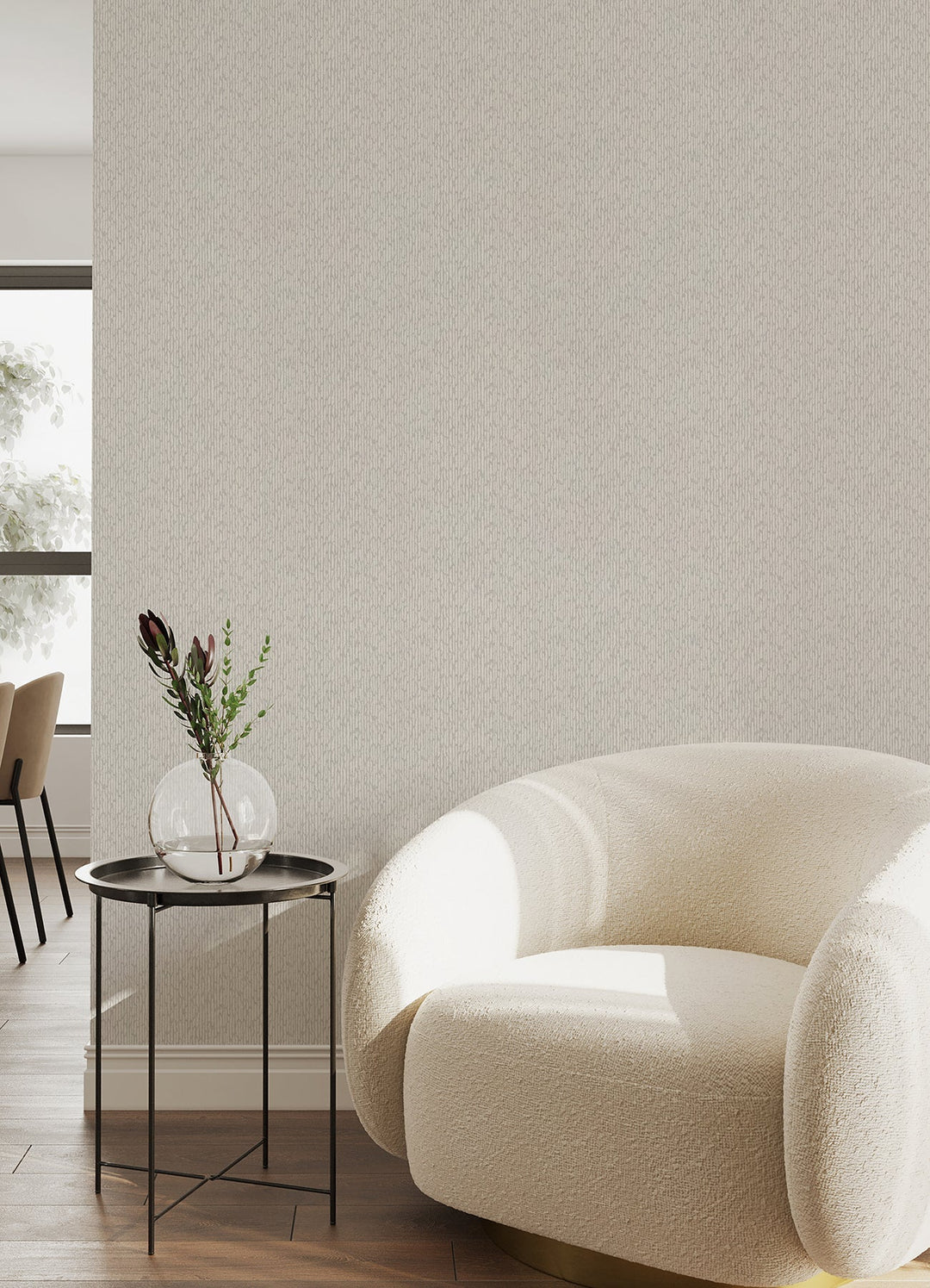 Mackintosh Light Grey Textural Wallpaper by A-Street Prints Designer