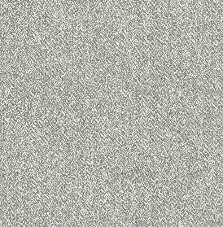Ashbee Dark Grey Tweed Wallpaper by A-Street Prints Aura Covers about 56.4 square feet 20.5-in by 33-ft long roll Unpasted 20.9 - Fabric Carolina -