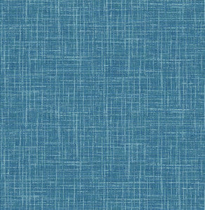 Emerson Blue Linen Wallpaper by A-Street Prints