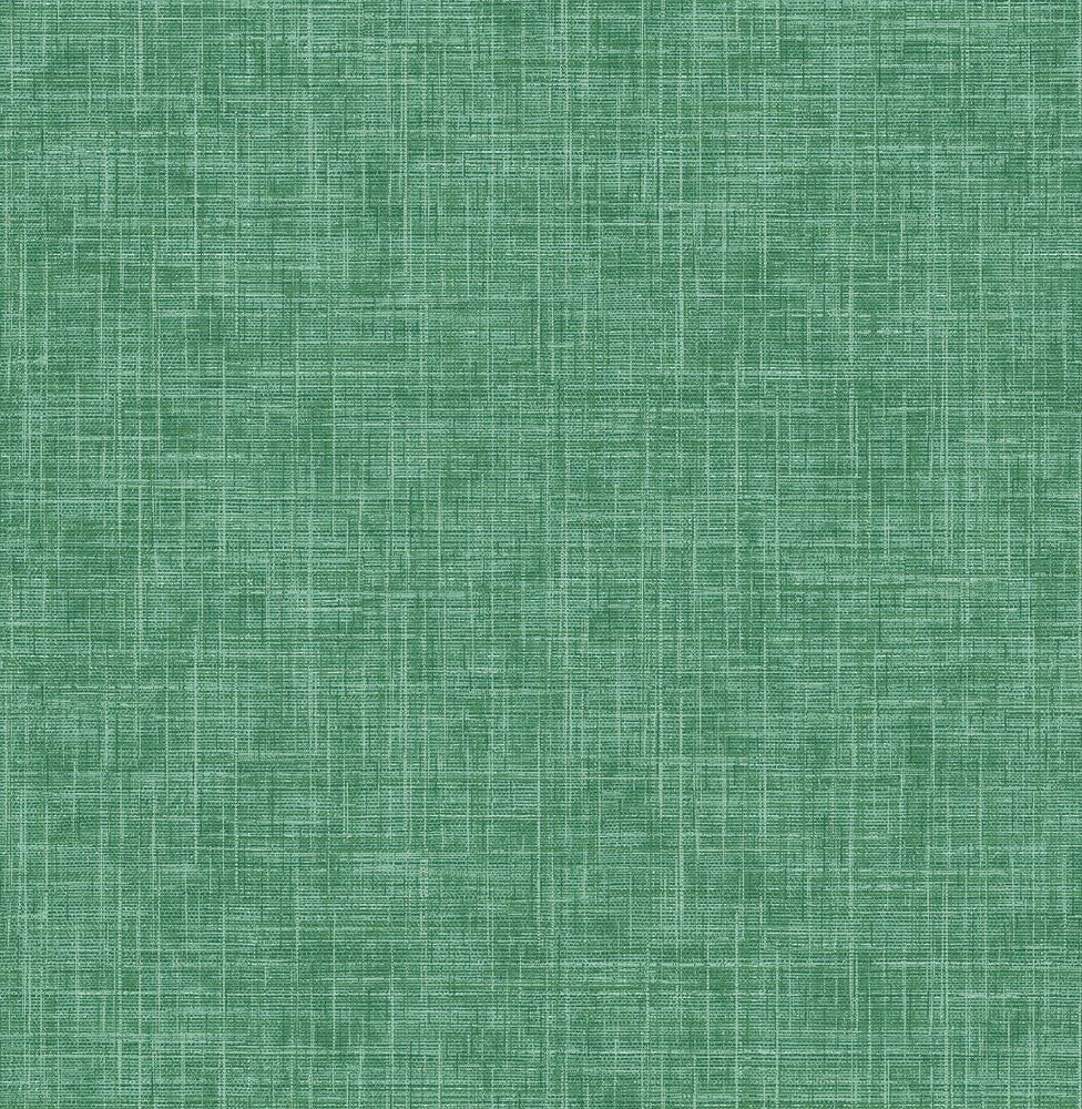 Emerson Jade Linen Wallpaper by A-Street Prints Aura Covers about 56.4 square feet 20.5-in by 33-ft long roll Unpasted 0 - Fabric Carolina -
