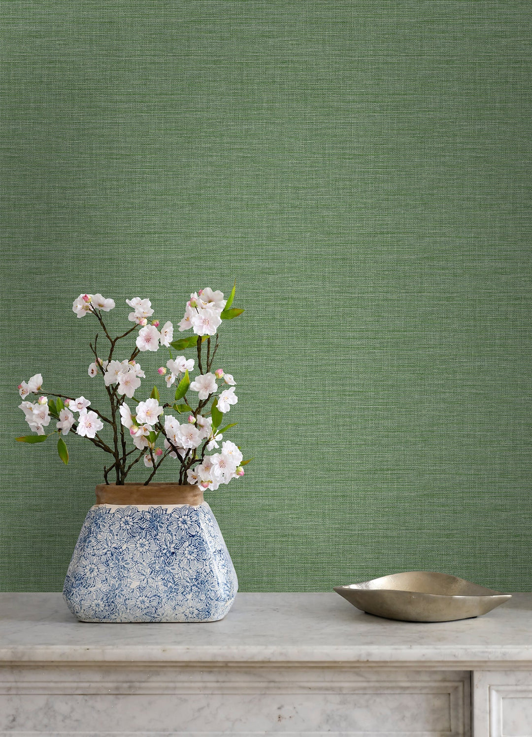 Exhale Green Texture Wallpaper by A-Street Prints Designer