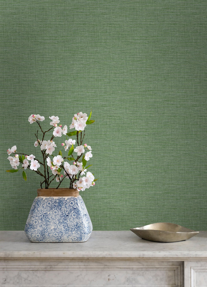 Exhale Green Texture Wallpaper by A-Street Prints Designer