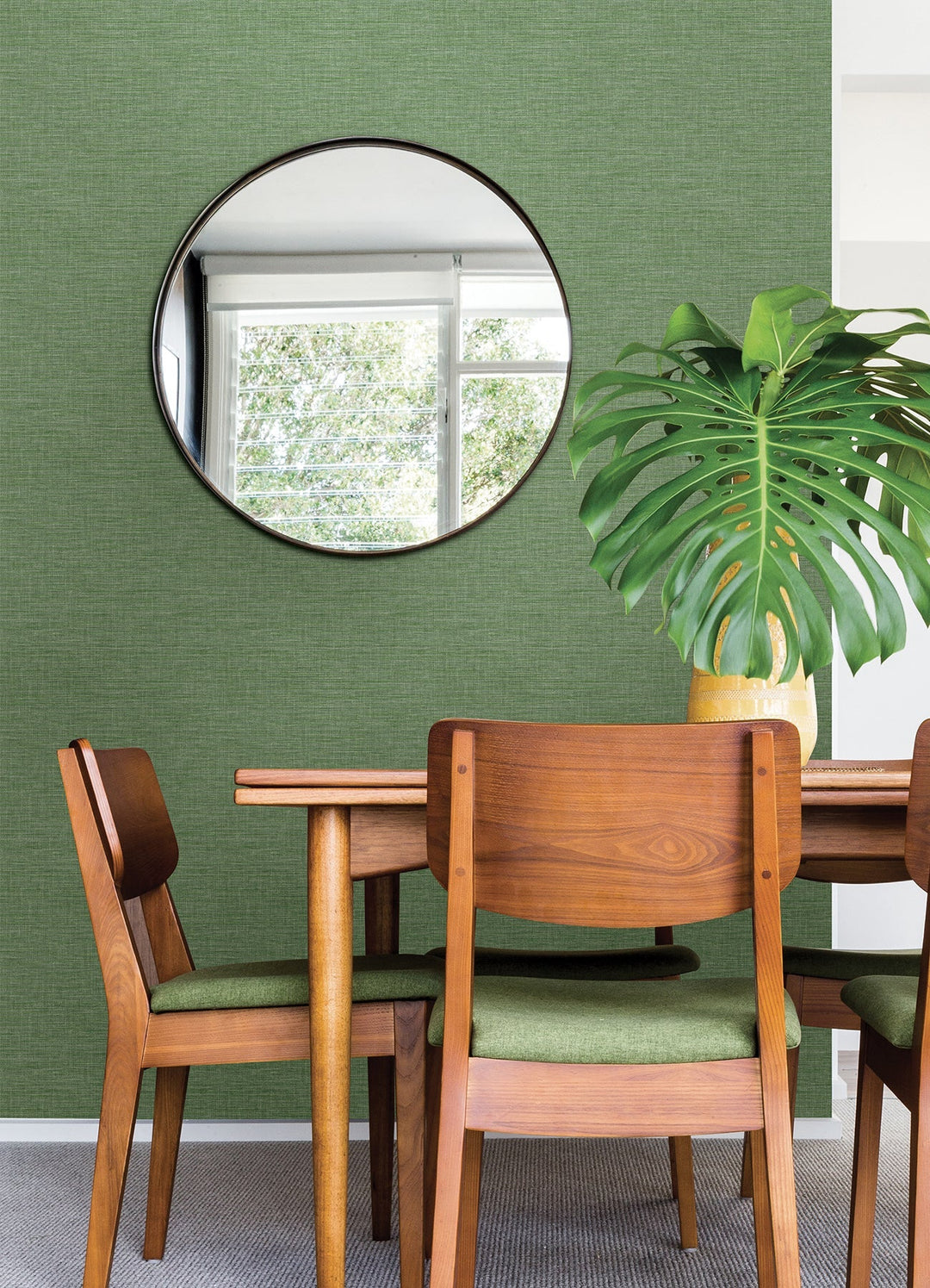 Exhale Green Texture Wallpaper by A-Street Prints Designer