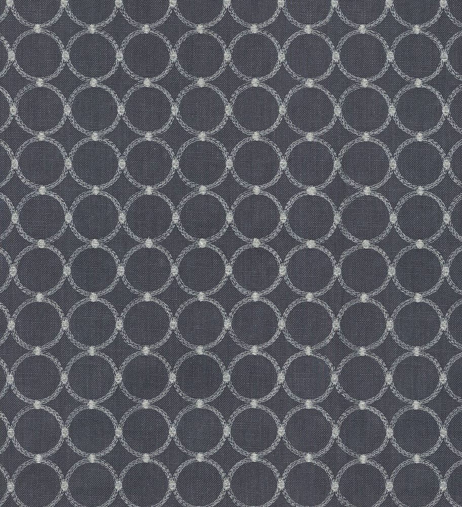 Ringtone Emb Iron 404952 by PKL Studio Fabric - BASE: 100% COTTON, EMB: 100% POLYESTER INDIA 12000 Horizontal: 1.5 and Vertical: 1.5 57" BASE 54" EMB - Fabric Carolina -
