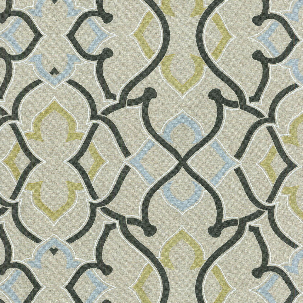 Pkl Od Linked Onyx 405010 by PKL Studio Fabric PKL Studio 100% Spun Polyester U.S.A. Abrasion Standard: General Use Horizontal: 13.5 and Vertical: 13.5 54" - Fabric Carolina -