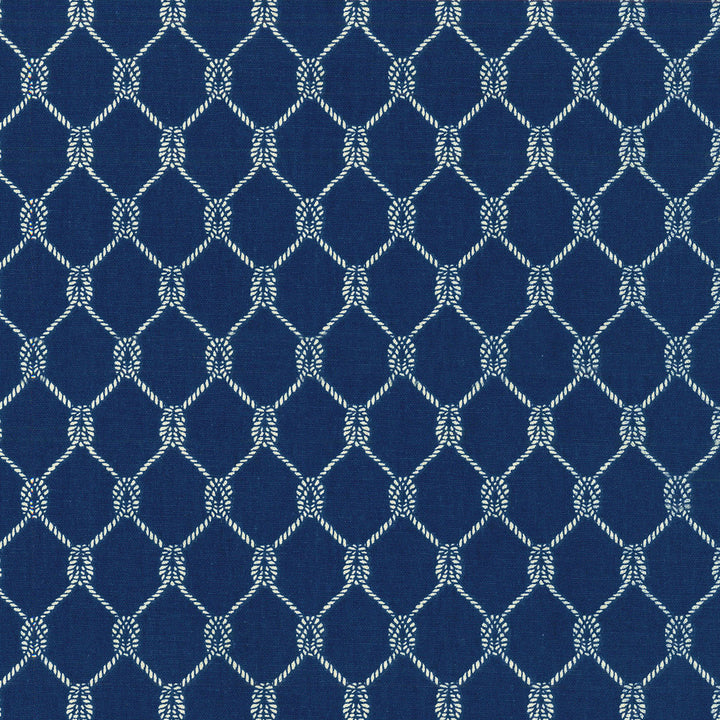 Square Knots Navy 405300 by PKL Studio Fabric - 100%Cotton USA 51000 Horizontal: 1.6 and Vertical: 2.4 54 - Fabric Carolina -