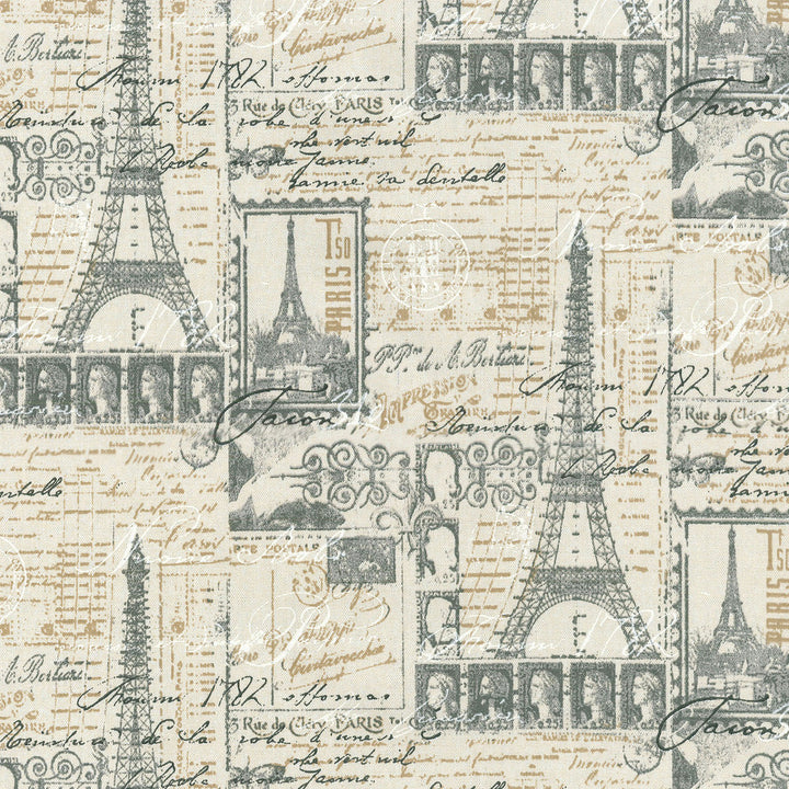 Amour Putty 405420 by PKL Studio Fabric PRINTWORKS 100% Cotton U.S.A. Wyzenbeek 51,000 Horizontal: 9.00" and Vertical: 12.60" 54" - Fabric Carolina -