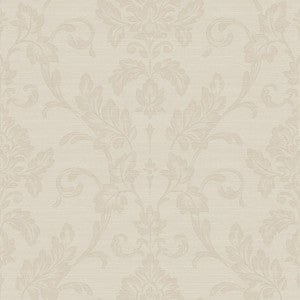 Antonella Rose Gold Scroll Wallpaper by Sirpi