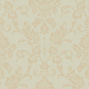 Antonella Gold Scroll Wallpaper by Sirpi
