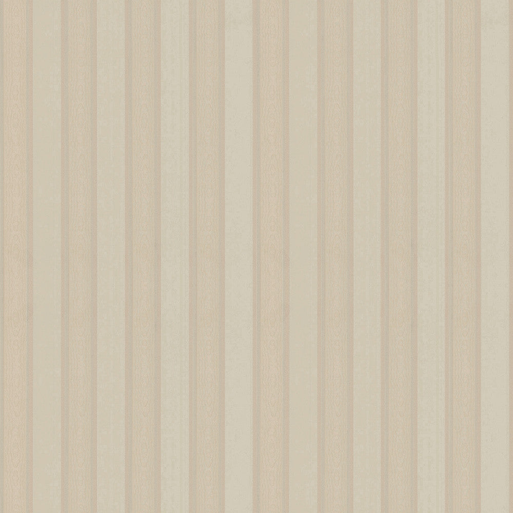 Zeta Peach Moire Stripe Wallpaper by Sirpi Italian Silk Covers about 57.5 square feet 20.9-in by 33-ft long roll Unpasted 0 - Fabric Carolina -