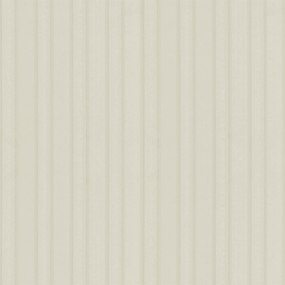 Zeta Cream Moire Stripe Wallpaper by Sirpi Italian Silk Covers about 57.5 square feet 20.9-in by 33-ft long roll Unpasted 0 - Fabric Carolina -