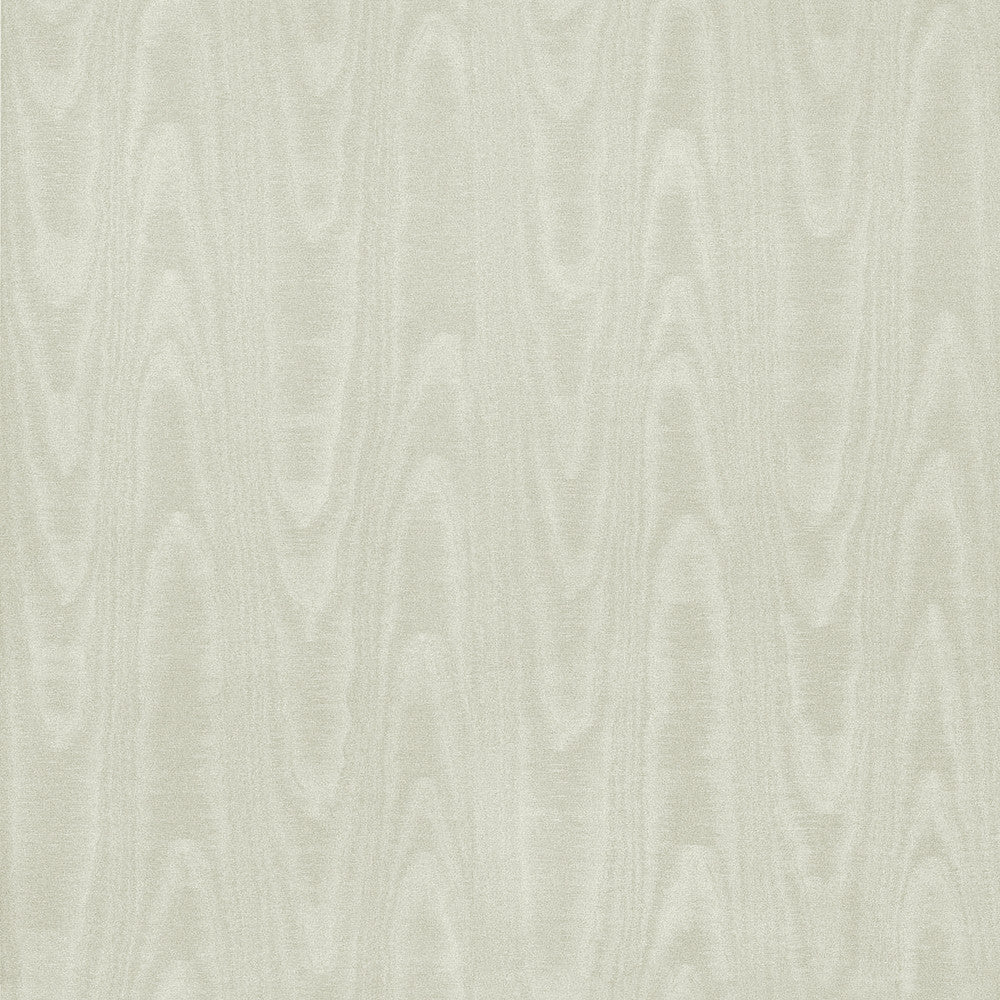Angelina Silver Moire Wallpaper by Sirpi Italian Silk Covers about 57.5 square feet 20.9-in by 33-ft long roll Unpasted 20.9 - Fabric Carolina -
